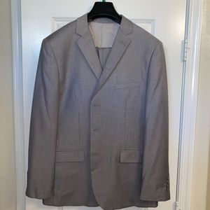 Men’s two piece light gray suit